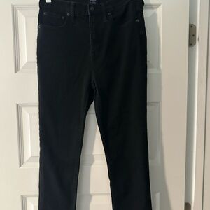 J. Crew High Rise Black Jeans Skinny